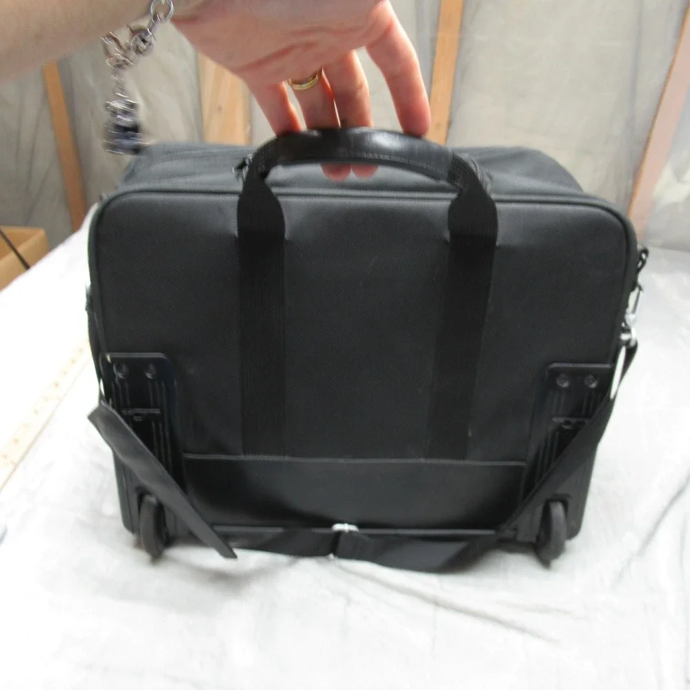 Tumi Briefcase Laptop Bag Ballistic‎ Nylon Wheeled Luggage Pad Expandable Handle